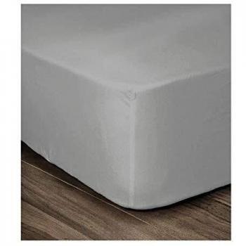 Capa de Cama Premium Gris Claro 160x200cm con Boné 35cm