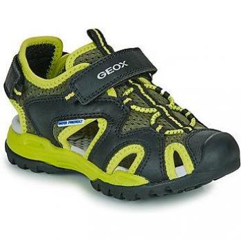 Geox Borealis Scratch Noir-Lime – Sandales enfant (28-33)