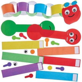Vibrant Caterpillar Paper Chain Making Kit (Pack of 6)