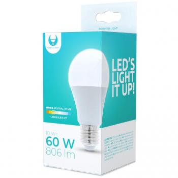 E27 10W LED-lampa 4500K A60