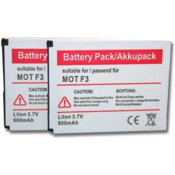 Energia VHBW 600 mAh: Supporto Telefonia Motorola Motofone F3 & AVM Fritz!