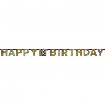 Festone 18° Compleanno Happy Birthday 2,13 m