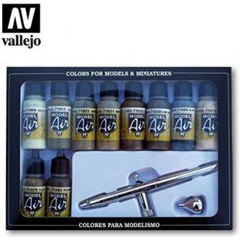 Vallejo Ensemble de Peinture Aérographe Camouflage