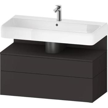 Duravit Qatego Waschtischunterschrank, 2 Auszüge, Graphit