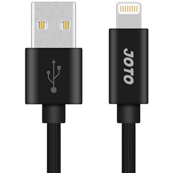Lightning to USB Cable, Heavy Duty Nylon Braided Apple MFi Certified JOTO Lightning Cable (10ft Extra Long), Data Sync Charge Cable for iPhone X 8 Plus 7 + 6s +, iPad 9.7 iPad Pro 10.5 12.9 -Black