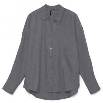 Blusa Vero Moda Vmmelaney Queeny con Estampado Gris