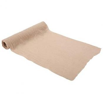 Mousseline pour Table 28cm × 5m – Palette Sable, Ivoire et Crème
