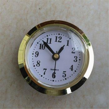 2 Pack 50MM Gold Rim Quartz Clock Insert