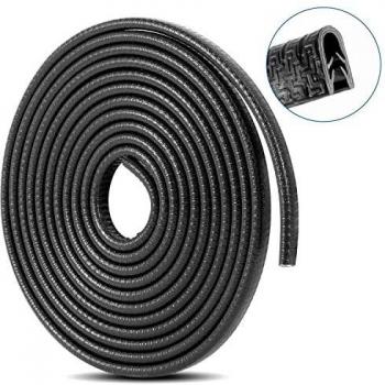 Protections Bord Portière de Voiture en Forme de U Protecteur pour La Porte de Voiture en Caoutchouc Anti-collision Protéger 5M (Bleu)