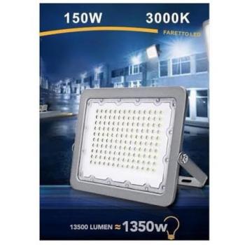 Proiettore LED Esterno 150W IP65 Luce Grigia 6500K