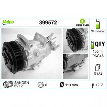 Valeo 399572 Compressor refrigerante