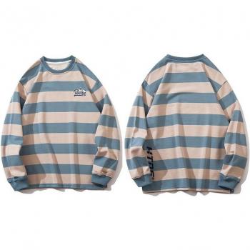 Sweat Harajuku à rayures pour hommes
