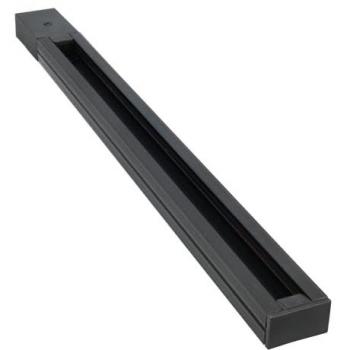 Carril Riel LED Monofásico en Color Negro 1 m