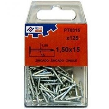 Punta Profer Top Acero C Plana Zn C/125 1,50X15 Mm