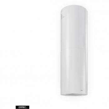 Silencio Lobelio: Campana de Isla 39 cm con 570 m³/h (Blanca)