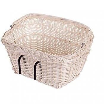 Panier de vélo osier blanc