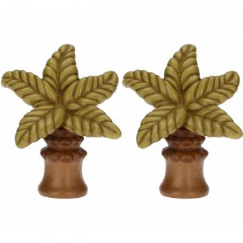 Palme in ceramica THUN, set di 2, linea Presepe Classico, 11 cm altezza