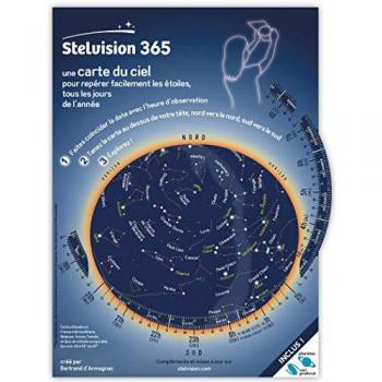 Stelvision 365: Une carte du ciel pour repérer facilement les étoiles, tous les jours de l'année