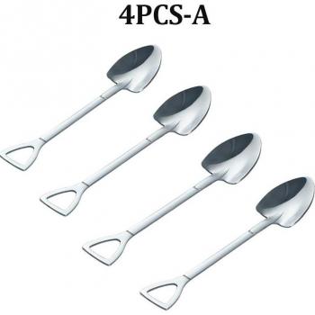 Cucharas de café y helado de acero inoxidable