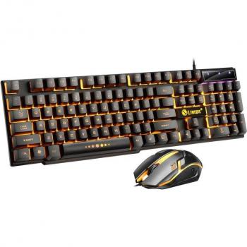 USB Tastatur und Maus Set mit RGB Beleuchtung für Gamer