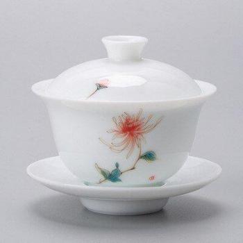 Ivory White Porcelain Gaiwan for Milk Oolong Tea