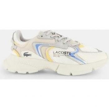 Lacoste L003 NEO Kinder Laufschuhe Weiß Silber Blau
