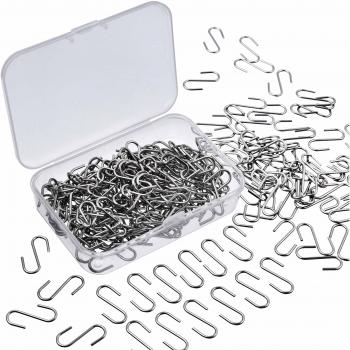 Mini S Hooks 150 Pieces Metal S-Shaped Wire Hook Hangers