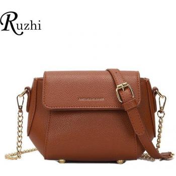Soft PU Leather Chain Crossbody Bag for Women