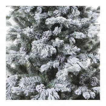 Sapin de Noël floqué D 117 cm x H 180 cm Yukon Vert