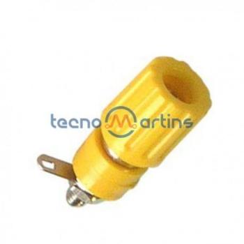 Borne Fêmea 4mm Amarelo