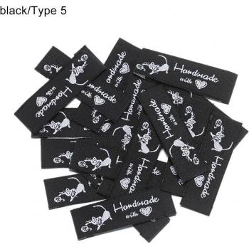 50PCS Cartoon Cat Heart Labels