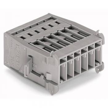 WAGO 1‑Leiter‑Stiftleiste + Kabel/Stecker‑Set – 769‑612/005-000, Grau