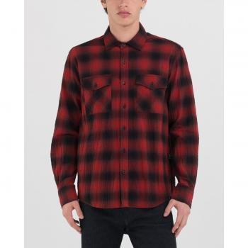 Replay Camisa Regular Fit a Cuadros Manga Larga