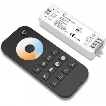 Remote Control LED RF Dimmer for 12V/24V CCT Light Strips
