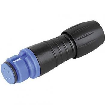 Connecteur circulaire droit 4 pôles, binder 99 9210 060 04, série 620 – 1 unité
