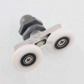 Komplettes 8-teiliges Set Schiebetürrollen mit Riemenscheiben, Nylon Stummfunktion Doppelräder