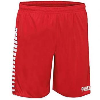 DerbyStar Herren Short Hyper Hose Rot/Weiß M (3)