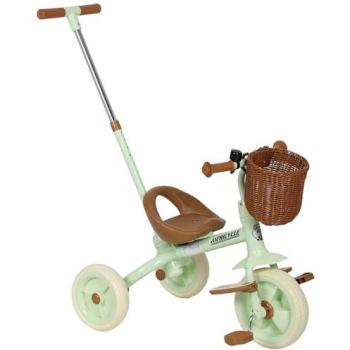 Triciclo para Bebés con Reposapiés Plegables y Cesta