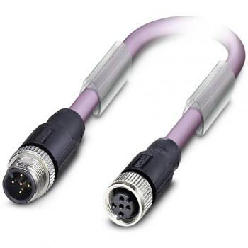 Phoenix Contact 1514333 Sensor-/Aktor-Datensteckverbinder, konfektioniert M12 Stecker, gerade, Buch