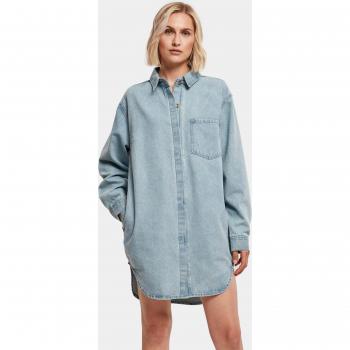 URBAN CLASSICS Shirtkleid Urban Classics Damen Ladies Oversized Denim Shirt Dress (1-tlg)