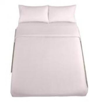 Funda nórdica de algodón orgánico rosa para cama de 105