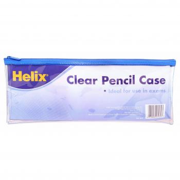 Helix 33 x 12.5 cm Clear Pencil Case
