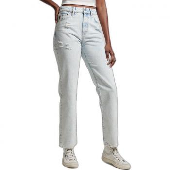 Superdry Bio-Jeans Gerade Hochtaillenschnitt, Damenmodell, 4 Stück