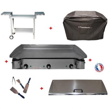 Pack plancha électrique PLANCHAELEC LUX 830 INOX