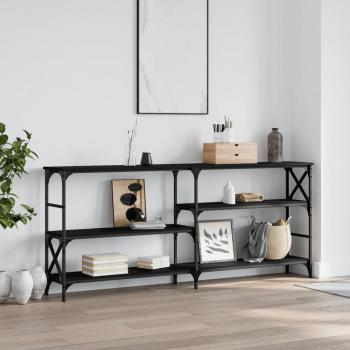 VidaXL Konsolentisch Schwarz 180 cm