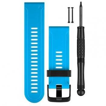 Correa Garmin de silicona azul para Fenix y Tactix