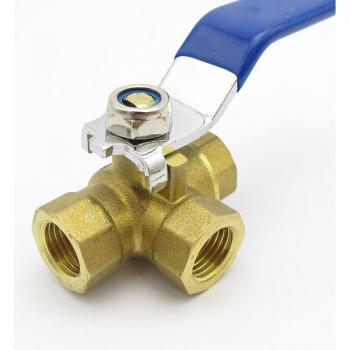 Adaptador de válvula de bola de latón 1 para múltiples fluidos