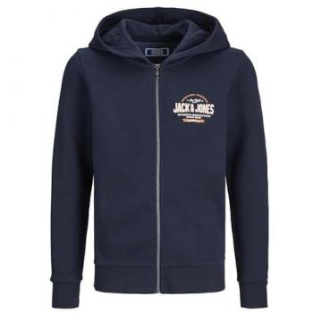 Jack & Jones Junior Kapuzenjacke Logo Dunkelblau Regular Fit 128 Jungen
