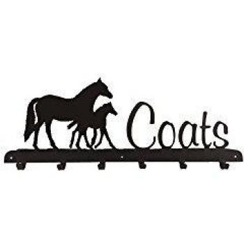 Mare and Foal Design Coat Rack