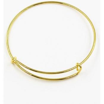 5pcs Expandable Wire Bangles, 65mm for Women and Kids DIY Jewelry